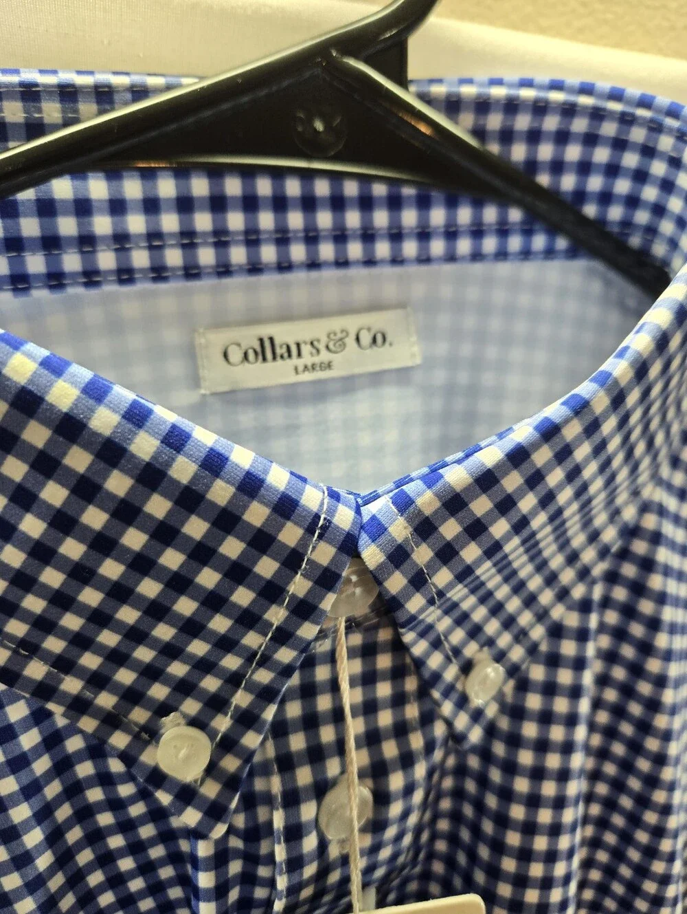 Lot of 2 Collars & Co Men's Size Large Polo Bottom Down Dress Shirts NWT & NWOT